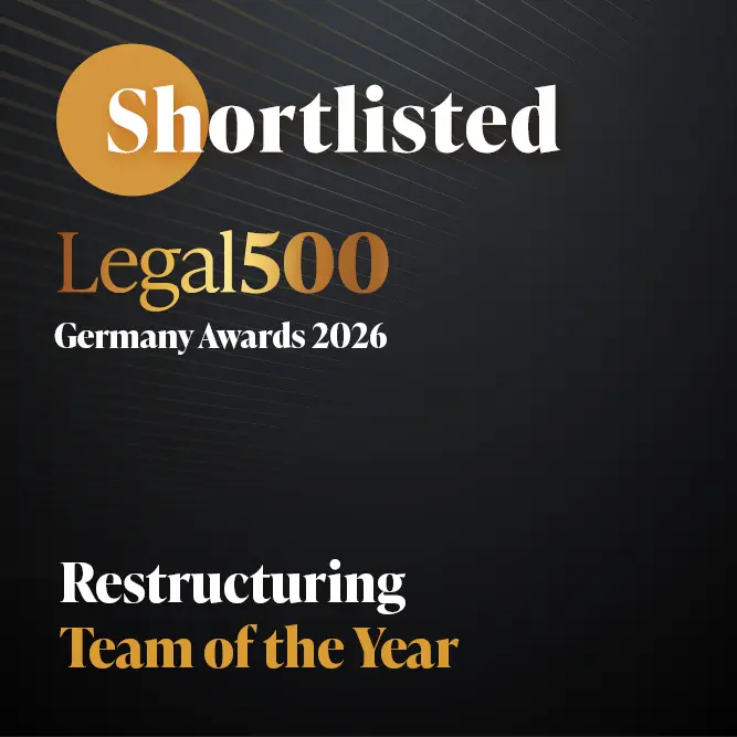 Legal500 Germany Awards 2026 -  Restructuring Team of the Year